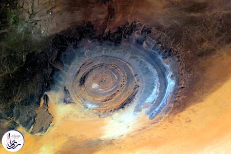 ساختار چشم صحرا در اثر برخورد شهاب ایجاد شده است